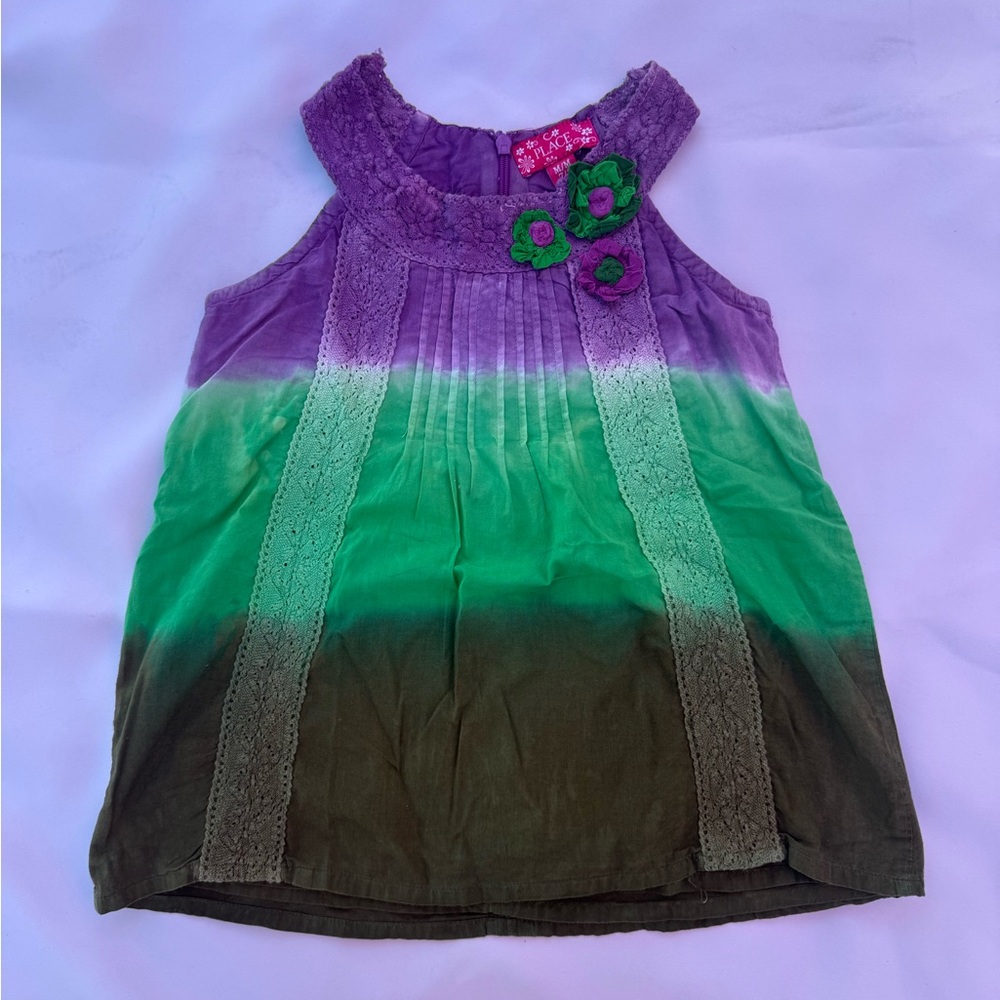 Place Purple and Green Gradient Tank Top